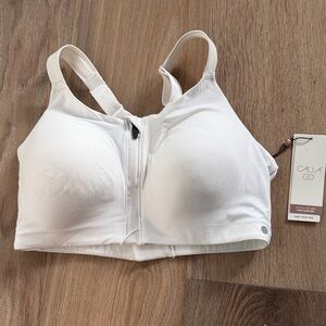 CALIA by Carrie Underwood Zip Front White Sports Bra